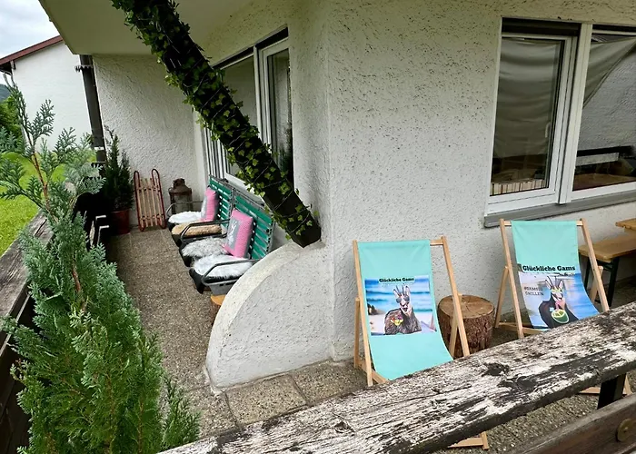 Zur Gluecklichen Gams - Ferienwohnung Mit Huettenvibes In Oberstdorf Fuer 1-8 Gaeste