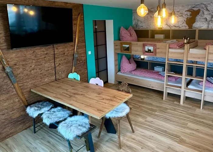 Zur Gluecklichen Gams - Ferienwohnung Mit Huettenvibes In Oberstdorf Fuer 1-8 Gaeste